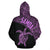 Samoa Zip up Hoodie Samoa Turtle Mermaid Polynesian Tattoo Purple - Polynesian Pride