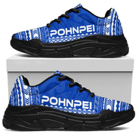 Pohnpei Chunky Sneakers - Polynesian Chief Flag Version - Polynesian Pride
