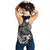Papua New Guinea Women's Racerback Tank - White Shark Polynesian Tattoo - Polynesian Pride