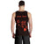 Hawaii Kakau Polynesian Three Turtles Map Personalized Men's Tank Top - Orange - Polynesian Pride