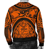 Polynesian men's sweaters - Guam Flag, Seal with Maui Moana Tattoo - Polynesian Pride