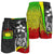 Samoa Polynesian Men's Shorts Reggae - Turtle With Hook - Polynesian Pride
