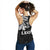 Sun In Leo Zodiac Women Racerback Tank Polynesian Tattoo Simple - White - Polynesian Pride