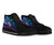 Pohnpei Custom Personalised High Top Shoes Blue - Vintage Tribal Mountain - Polynesian Pride