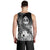 Guam Men's Tank Top - Humpback Whale with Tropical Flowers (White) - Polynesian Pride