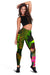 Tokelau Polynesian Personalised Women's Leggings - Hibiscus and Banana Leaves - Polynesian Pride