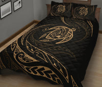 Hawaii Turtle Quilt Bed Set - Gold - Frida Style - Polynesian Pride