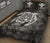 Hawaii Turtle Kanaka Map Hibiscus Poly Quilt Bed Set - White - Polynesian Pride