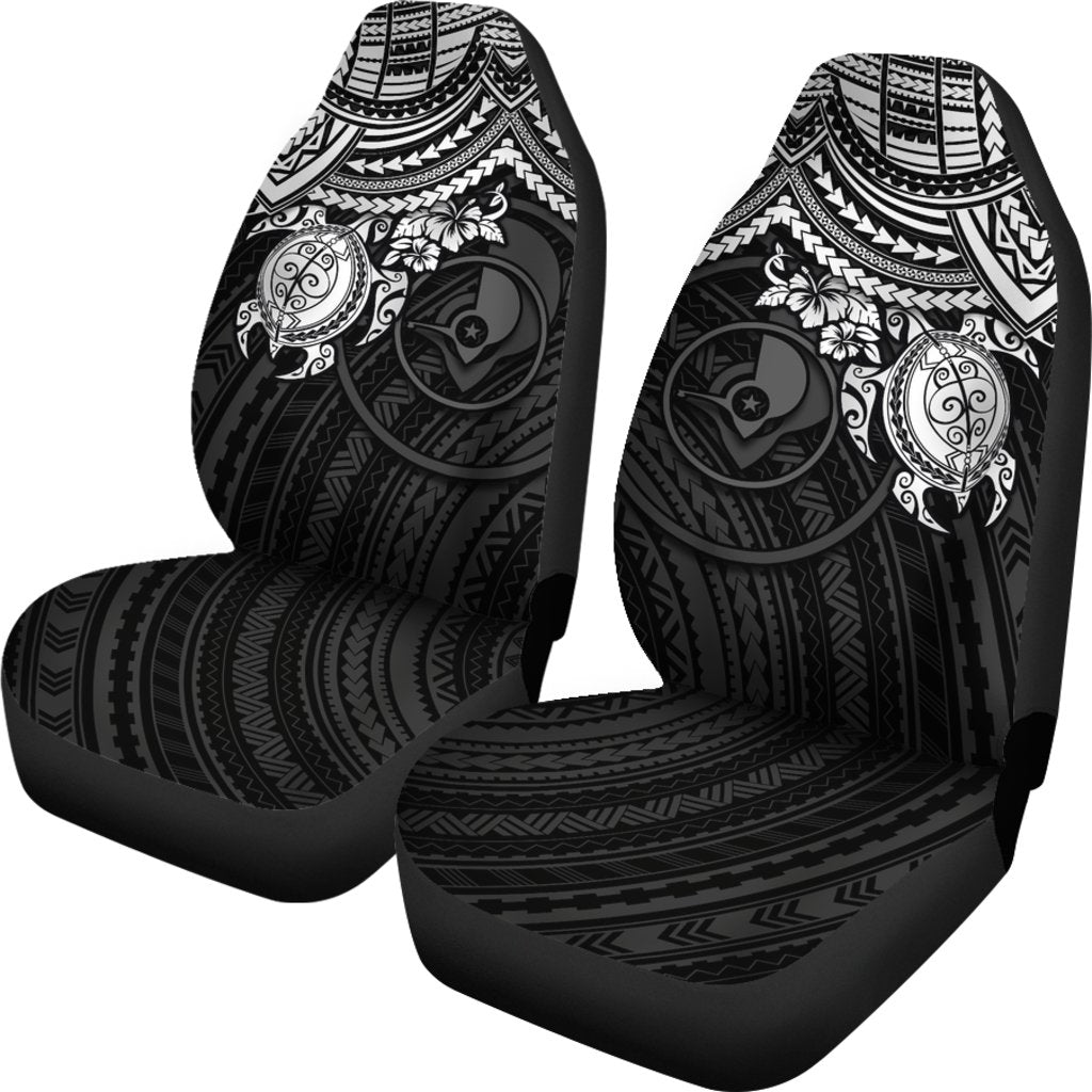Yap Polynesian Car Seat Covers - White Turtle - Polynesian Pride