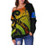 Pohnpei Personalised Women's Off Shoulder Sweater - Polynesian Decorative Patterns - Polynesian Pride