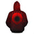 Marshall Islands All Over Zip up Hoodie Lift up Red - Polynesian Pride