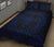 Hawaiian Kakau Honu Arc Blue Polynesian Quilt Bed Set - Polynesian Pride
