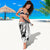 Hawaii Custom Personalised Sarongs - Turtle Palm Tree White - Polynesian Pride