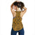 Polynesian Women's Racerback Tank Yellow Black - Polynesian Pride