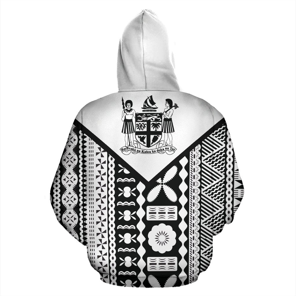 Fiji Tapa Rugby Zip up Hoodie - Polynesian Pride