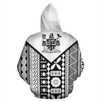 Fiji Tapa Rugby Zip up Hoodie - Polynesian Pride