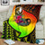 Yap Premium Blanket - Polynesian Hook And Hibiscus (Raggae) White - Polynesian Pride