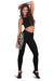 Hawaii State Tattoo Swirly Polynesian White Kanaka Women's Leggings - Polynesian Pride