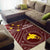 Papua New Guinea Area Rug - Flag With Polynesian Patterns (Red) - Polynesian Pride
