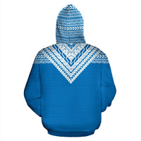 Saipan All Over Zip up Hoodie Blue Version - Polynesian Pride