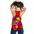 Papua New Guinea Polynesian Custom Personalised Women's Racerback Tank - Floral With Seal Red - Polynesian Pride