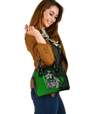 Yap Micronesia Shoulder Handbag Green - Turtle With Hook - Polynesian Pride