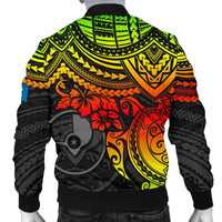 Yap Polynesian Bomber Jacket (Men) - Reggae Turtle - Polynesian Pride