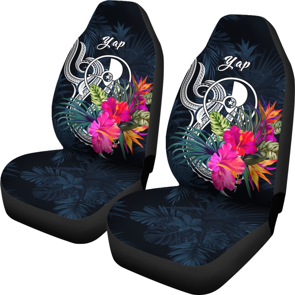 Yap Micronesia Car Seat Covers - Tropical Flower - Polynesian Pride