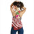 Polynesian Hawaii Women's Racerback Tank - Summer Plumeria (Red) - Polynesian Pride