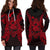 Guam Polynesian Hoodie Dress Map Red - Polynesian Pride