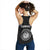 Hawaii Kakau Polynesian Coat Of Arms Women's Racerback Tank - White - Polynesian Pride