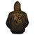 Tonga All Over Zip up Hoodie Lift up Gold - Polynesian Pride