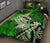 Kanaka Maoli (Hawaiian) Quilt Bed Set, Polynesian Pineapple Banana Leaves Turtle Tattoo Green - Polynesian Pride