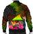 Tokelau Polynesian Personalised Men's Bomber Jacket - Hibiscus and Banana Leaves - Polynesian Pride