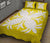 Hawaiian Quilt Bed Set Royal Pattern - Yellow - A2 Style - Polynesian Pride