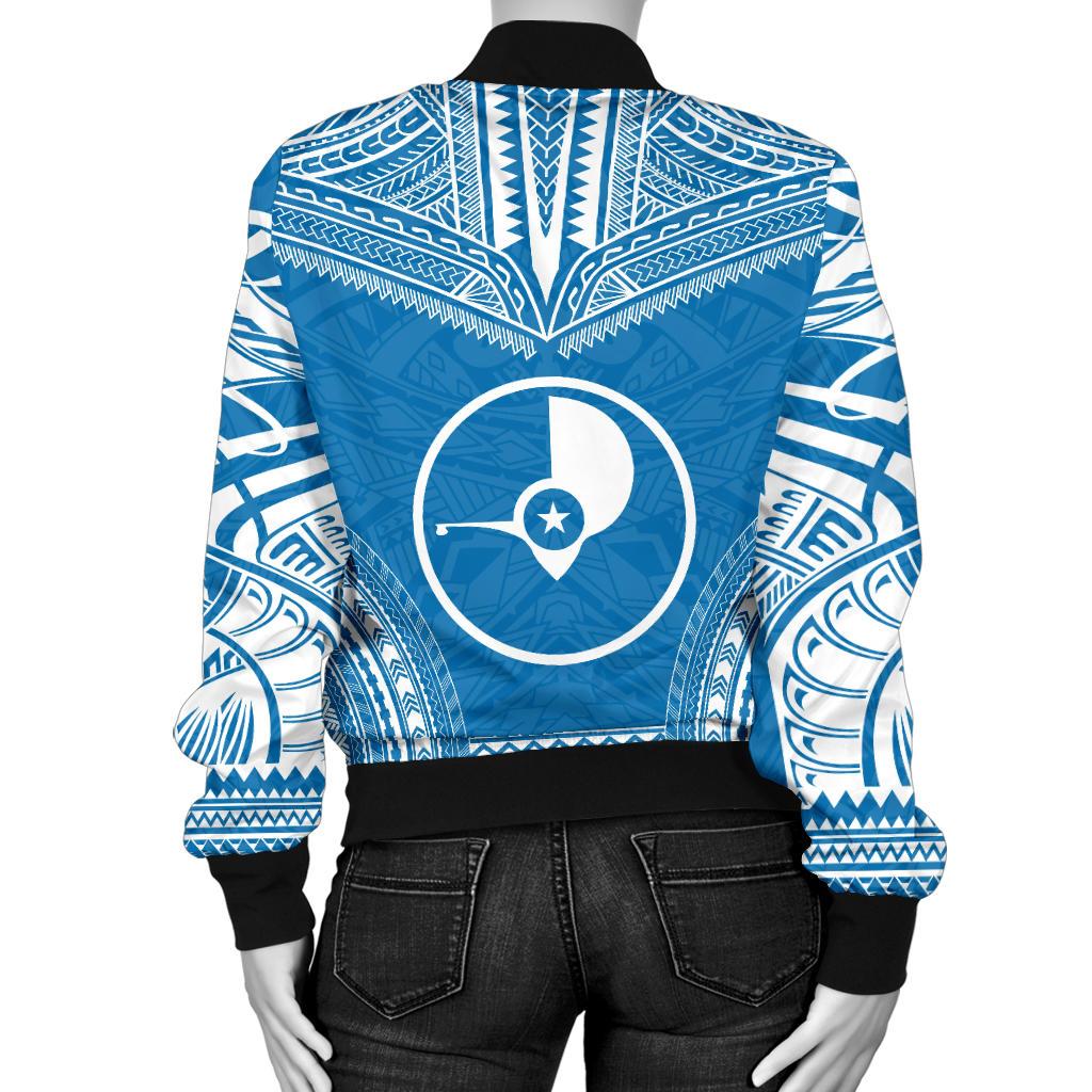 Yap Flag Polynesian Chief Women'S Bomber Jacket - Polynesian Pride
