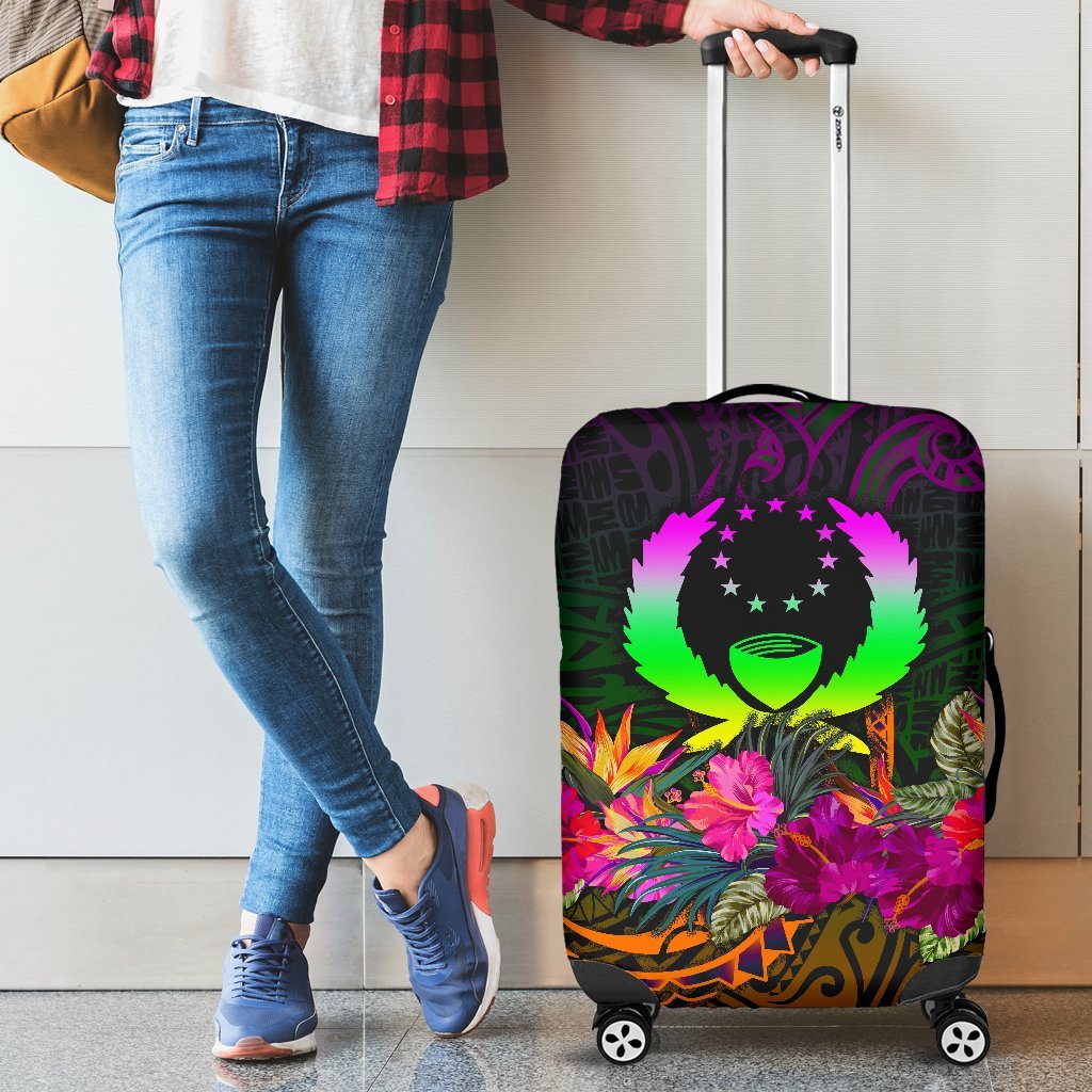 Pohnpei Luggage Covers - Summer Hibiscus Reggae - Polynesian Pride