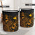 Papua New Guinea Laundry Basket - Polynesian Turtle Hibiscus Gold - Polynesian Pride