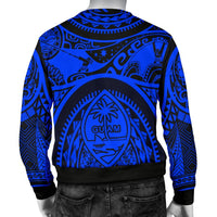 Polynesian Men's Sweaters - Guam Flag, Seal with Maui Moana Tattoo - Polynesian Pride