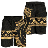Pohnpei Polynesian All Over Print Men's Short - Gold Version - Polynesian Pride