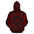 Norfolk Island ll Over Hoodie Norfolk Island Coat of rms Polynesian Red Black - Polynesian Pride