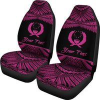 Pohnpei Polynesian Custom Personalised Car Seat Covers - Pride Pink Version - Polynesian Pride