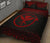 Hawaii Quilt Bed Set - Kanaka Maoli Polynesian Tattoo Black Fog Style Red Version - Polynesian Pride