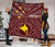 Papua New Guinea Personalised Premium Quilt - Flag With Polynesian Patterns (Red) - Polynesian Pride