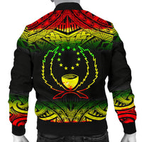 Pohnpei Men's Bomber Jacket - Fog Reggae Style - Polynesian Pride