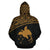 Papua New Guinea Polynesian All Over Zip up Hoodie Gold Curve - Polynesian Pride