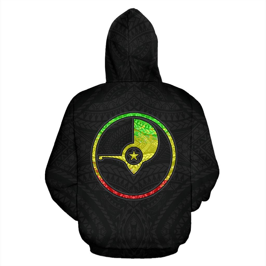 Yap Zip up Hoodie Micronesia Yapese Warrior Reggae - Polynesian Pride