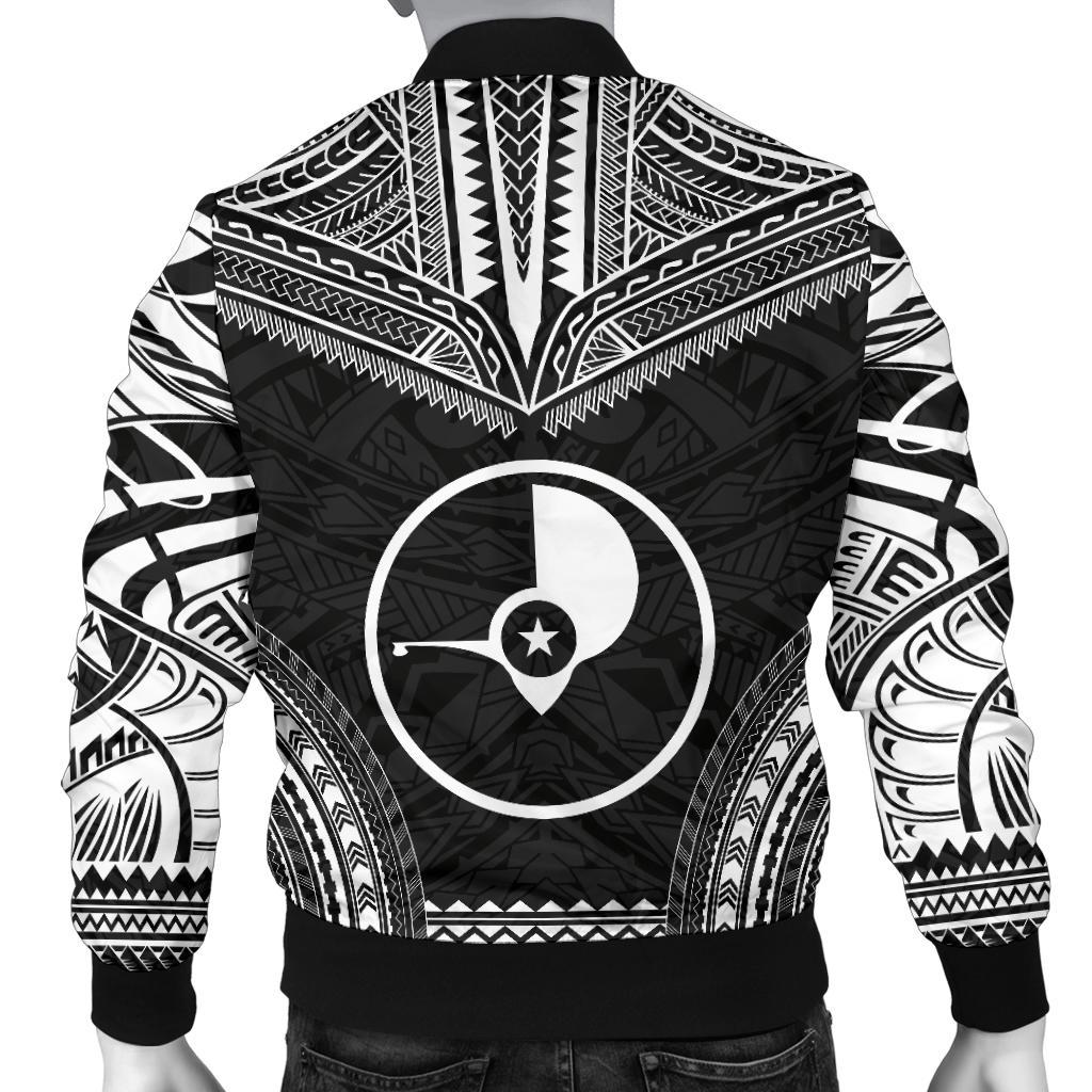 Yap Polynesian Chief Men's Bomber Jacket - Black Version - Polynesian Pride