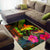 Papua New Guinea Polynesian Area Rug - Hibiscus and Banana Leaves - Polynesian Pride