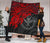Hawaii Polynesian Premium Quilt - Kanaka Maoli & Red Turtle Hibiscus - Polynesian Pride